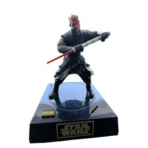 Star Wars Ep. I Darth Maul Sith Talking Coin Bank 1999 Thinkway Toys NOT WORKING
